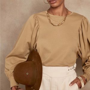 Banana Republic Shirred Volume Sleeve Top - NWOT